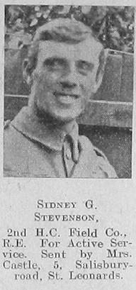 Sidney G Stevenson
