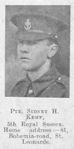 Sidney H Kemp