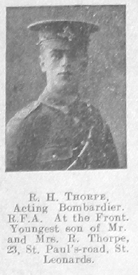 R H Thorpe