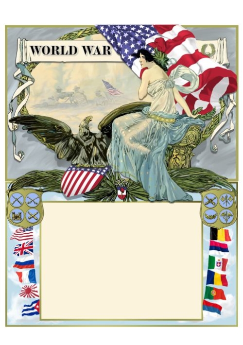 United States Certificate of Service WW1 sml